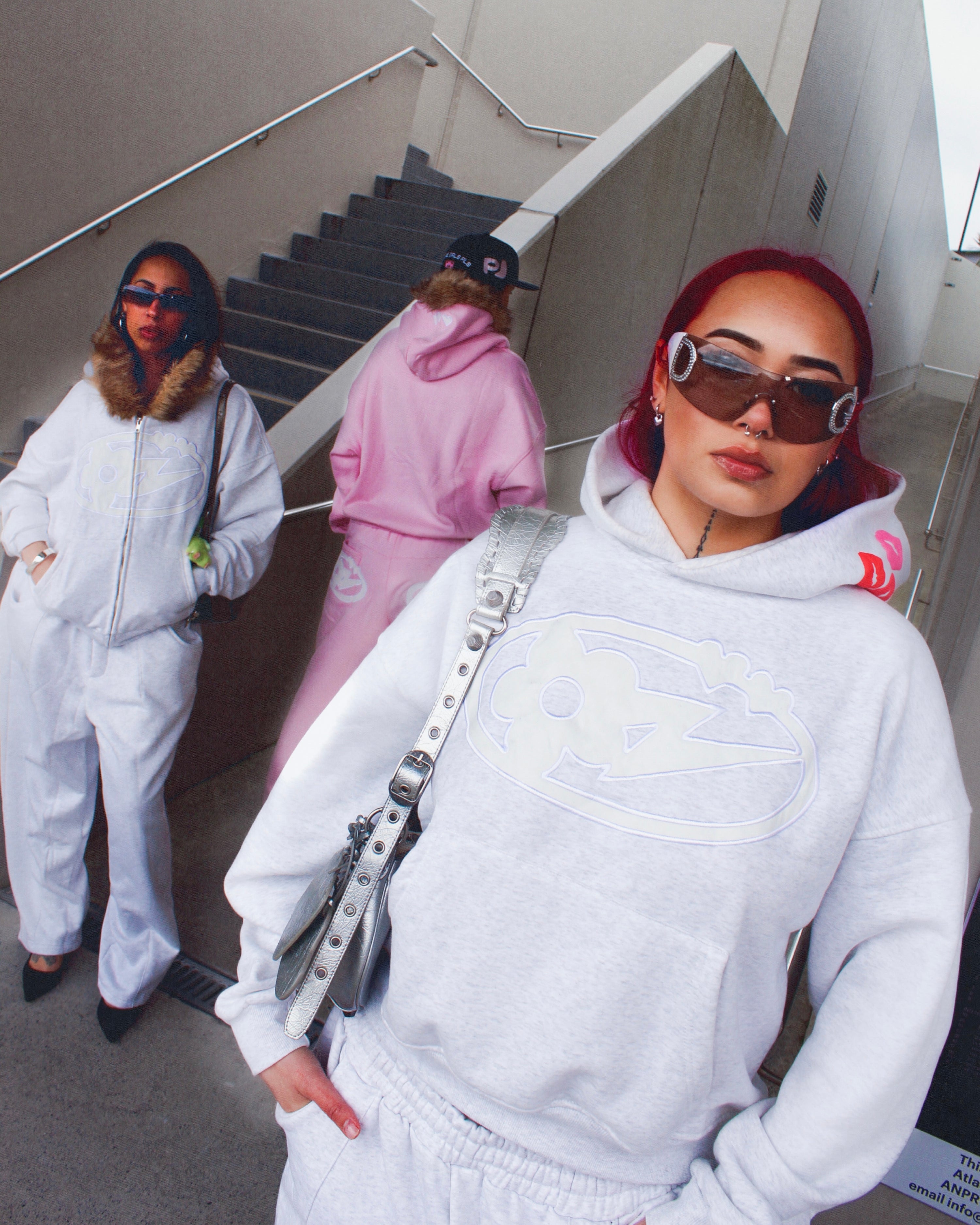 ' GREY TRACKY' V2 HOODIE