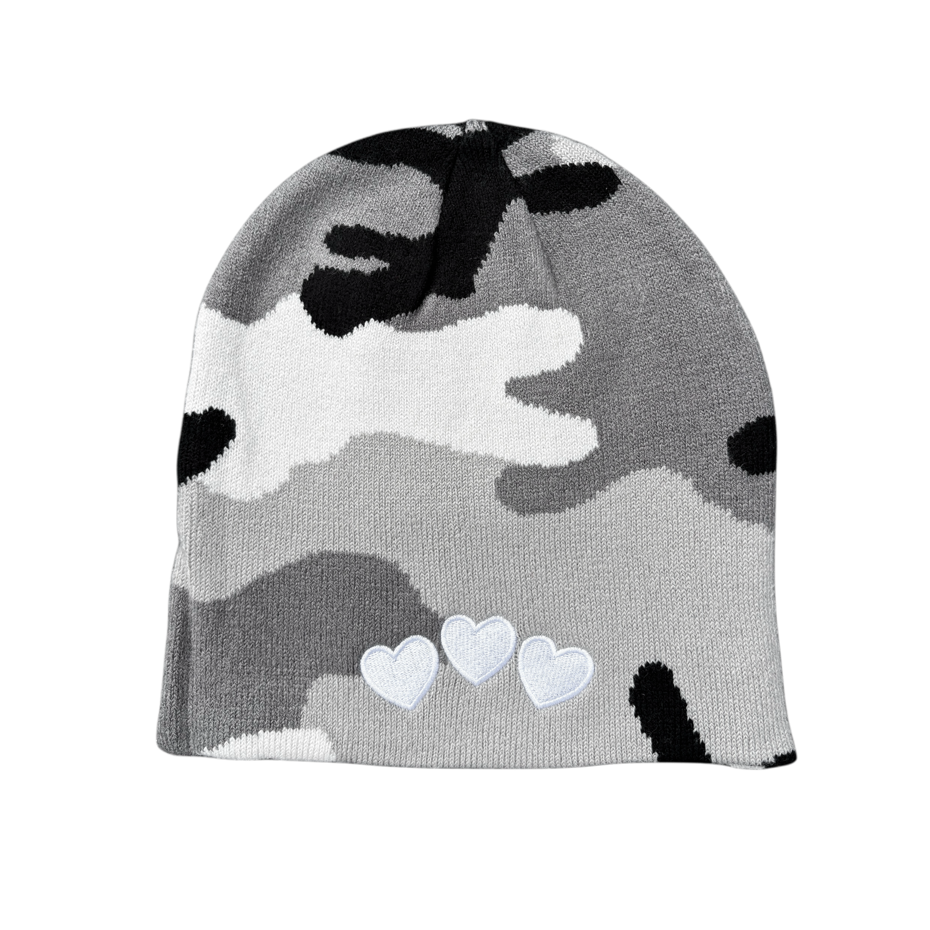 '     ‘B2B White Camo Beanie