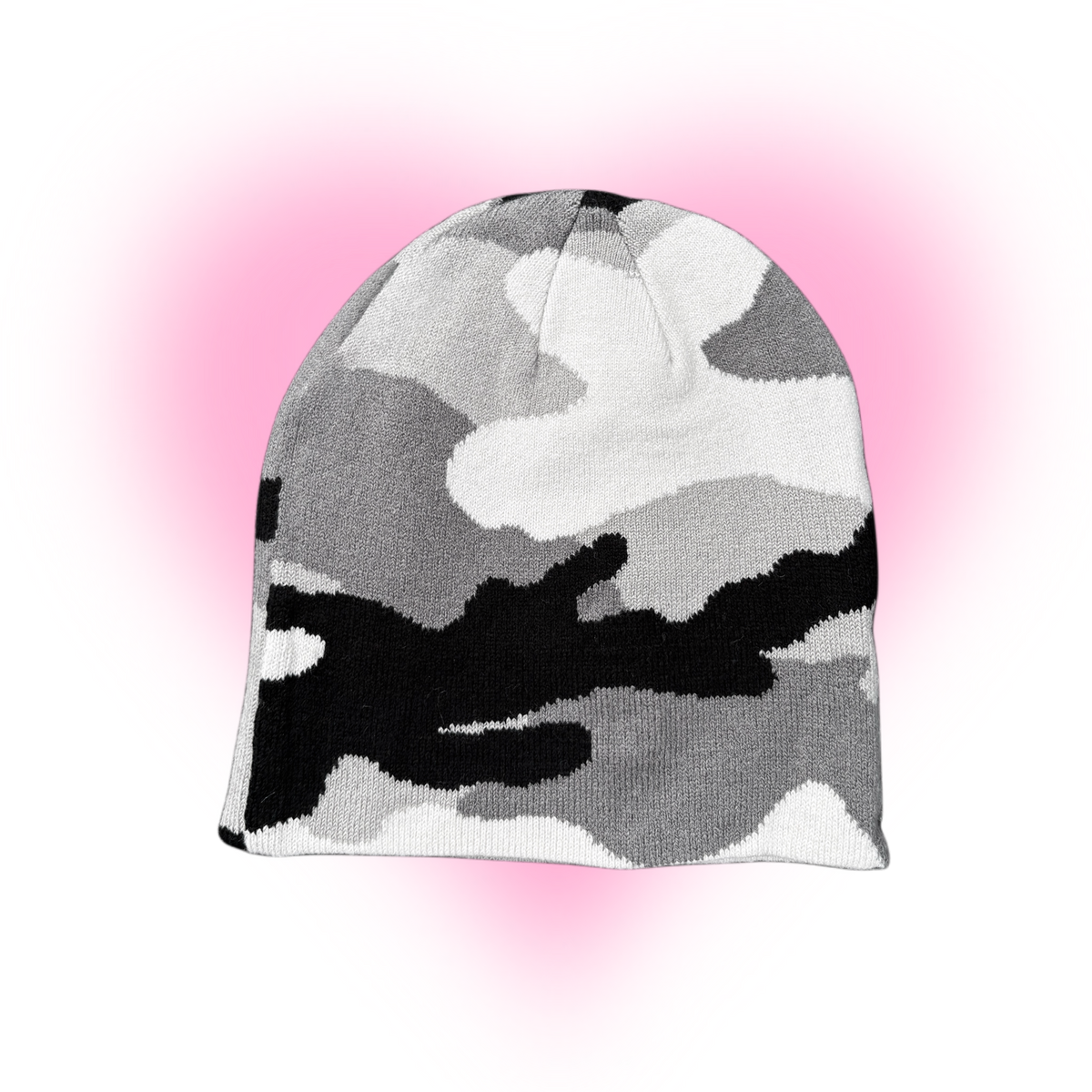 '     ‘B2B White Camo Beanie