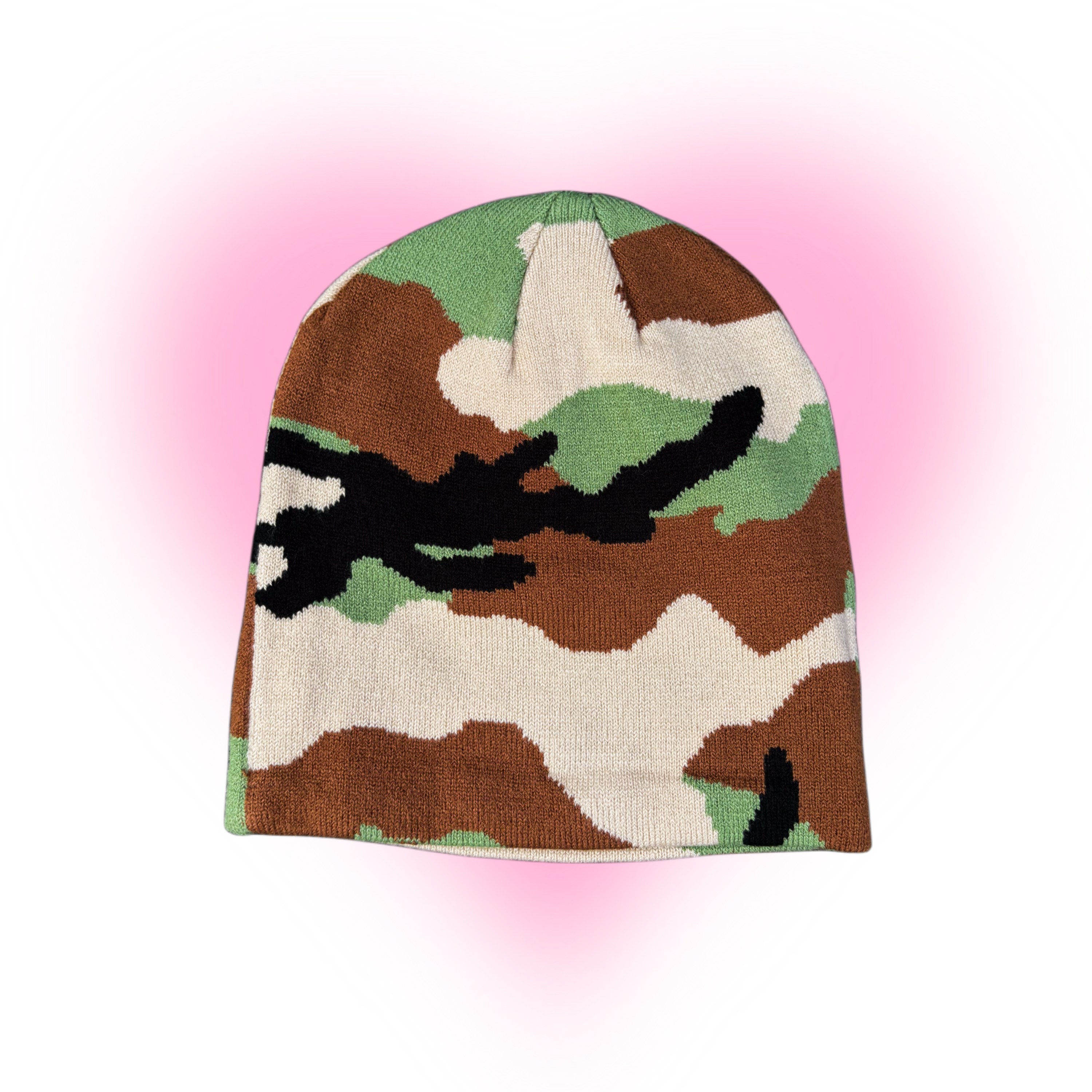 '     ‘B2B Green Camo Beanie