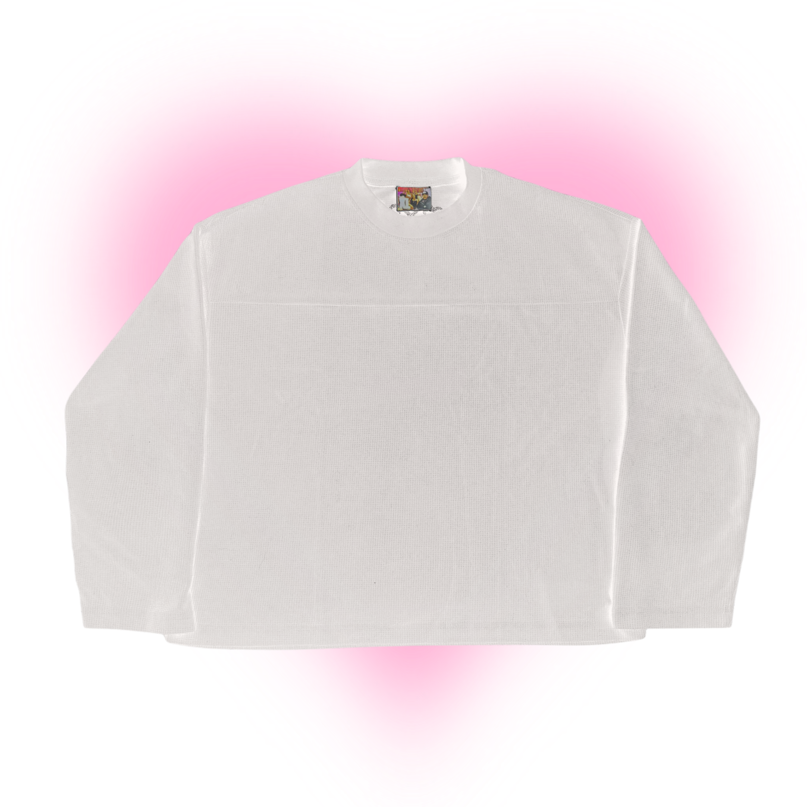 '      B2B White Waffle Longsleeve