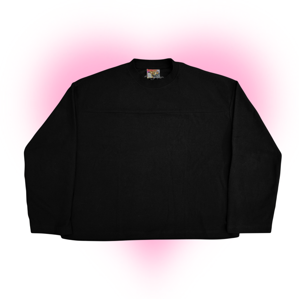 '      B2B Black Waffle Longsleeve