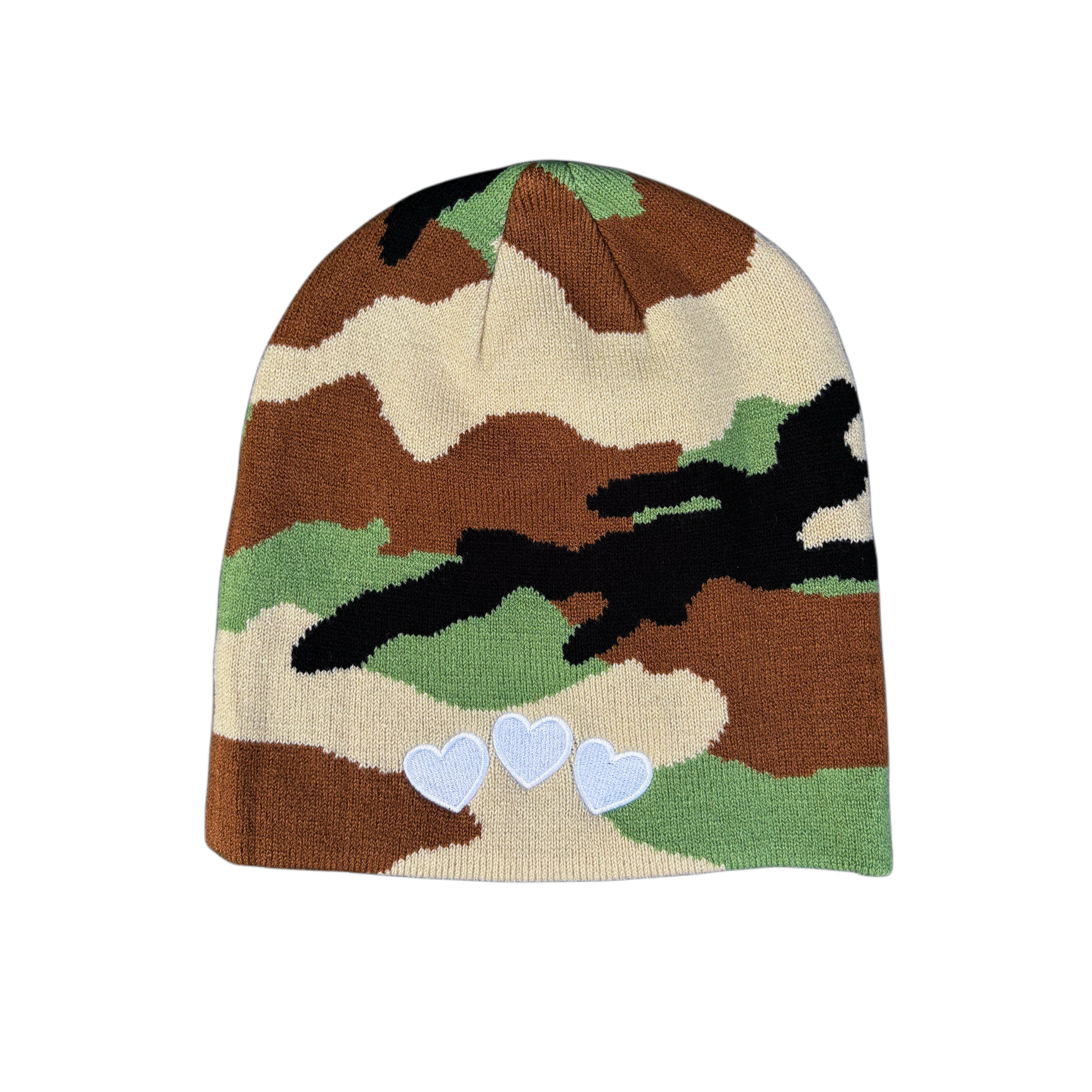 '     ‘B2B Green Camo Beanie