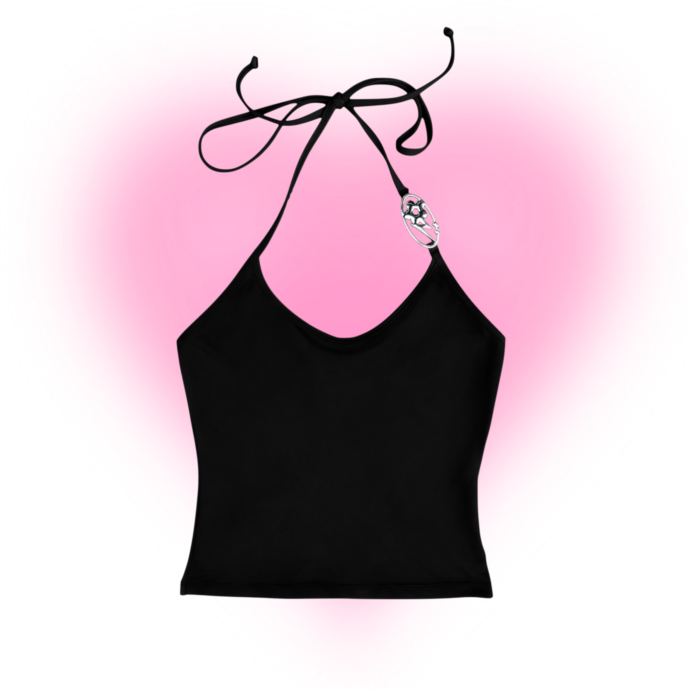 '   B2B  Black Halter Tank